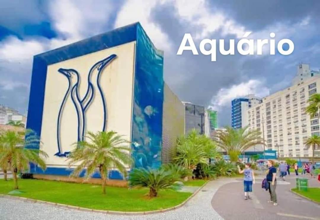 100 Mts Praia Roupa Cama Toalha Banho Wi-Fi Ar Condicionado Portaria 24 Horas Santos  Exterior foto