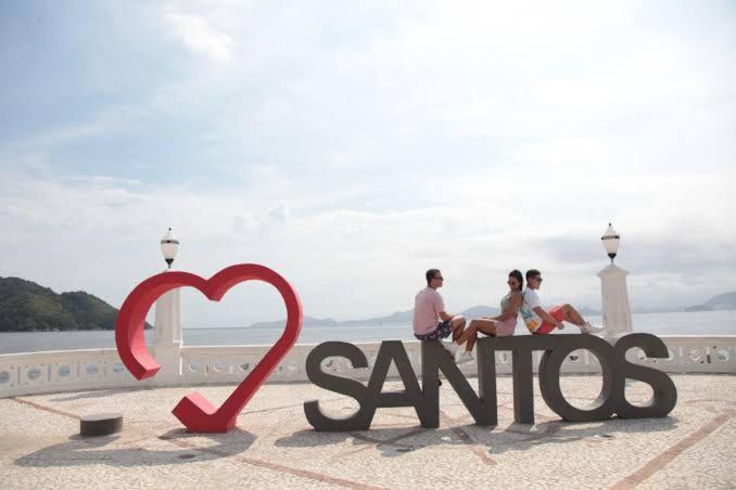 100 Mts Praia Roupa Cama Toalha Banho Wi-Fi Ar Condicionado Portaria 24 Horas Santos  Exterior foto